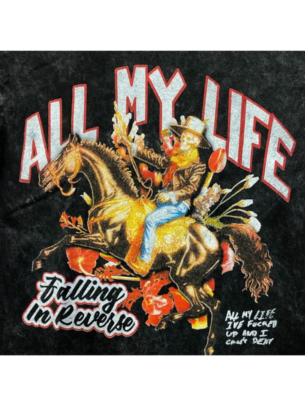 Falling In Reverse All My Life T-Shirt Size Small - Picture 2 of 4